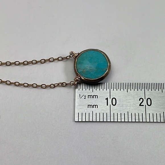 14k GF Necklace Genuine Turquoise - Picture 9 of 9